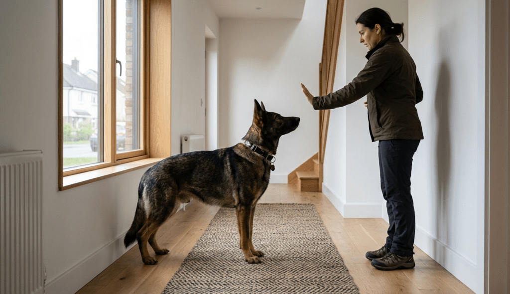 german shepherd hand signals for stay