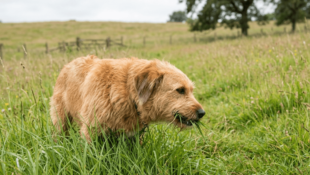 why is my dog eating grass
