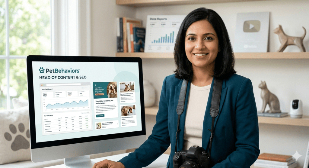 Priya Sharma - Head of Content & SEO at PetBehaviors